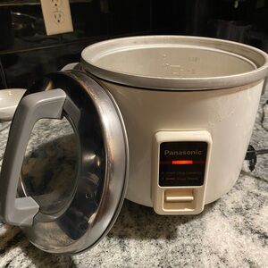 Panasonic Silver and White Electric Cooker